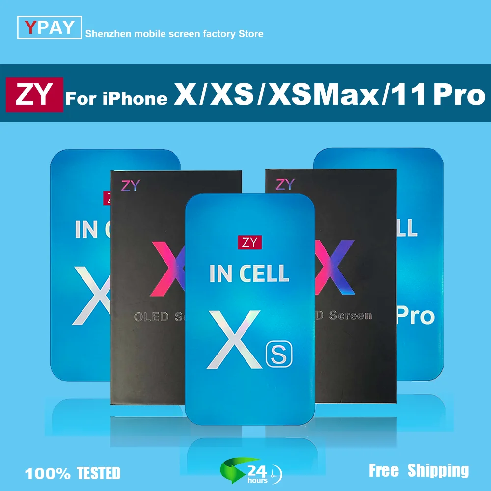 ZY Incell  X XS XR XsMax 11 12 13 LCD ÷ ġ ũ Ÿ  ü ǰ LCD Ʈ 